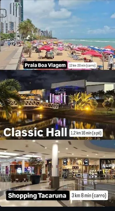 Centro De Convencoes 1Km, Ac, Chuv Elet, 2 Qt, Varanda Recife